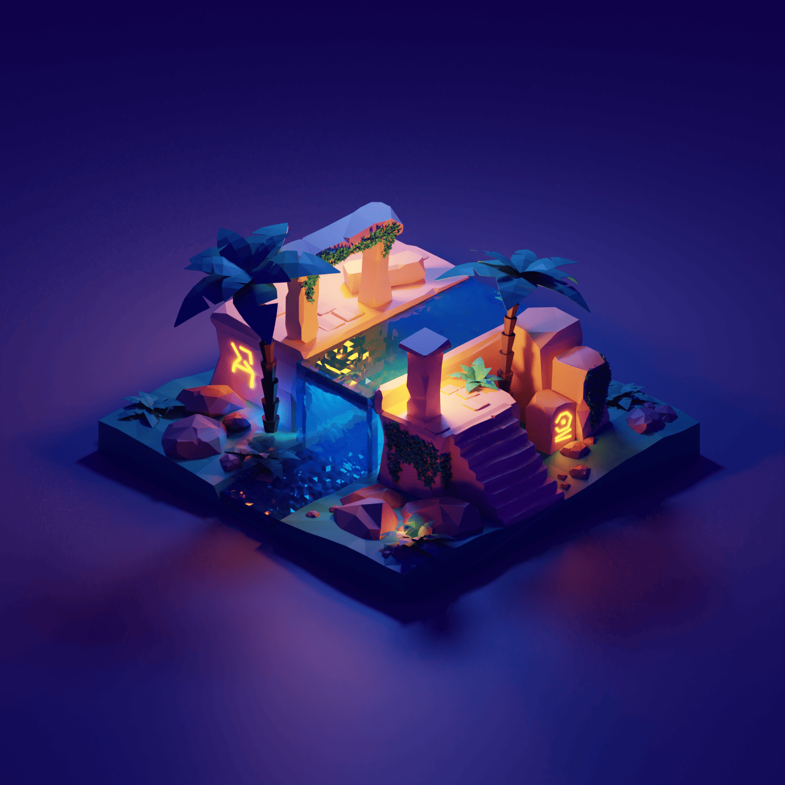 Polygon Runway's Ancient Ruins lesson render