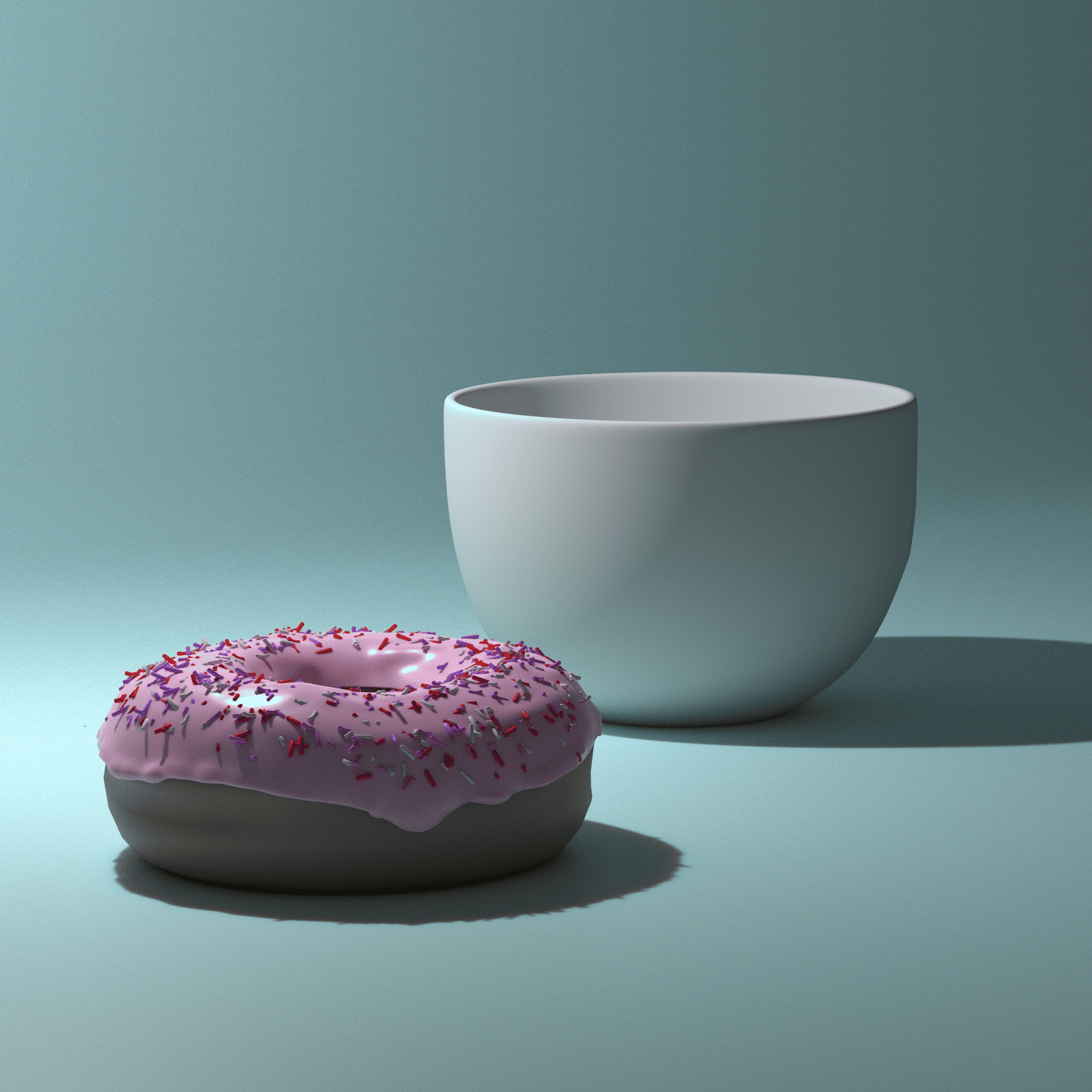 Blender Guru's Donut tutorial render