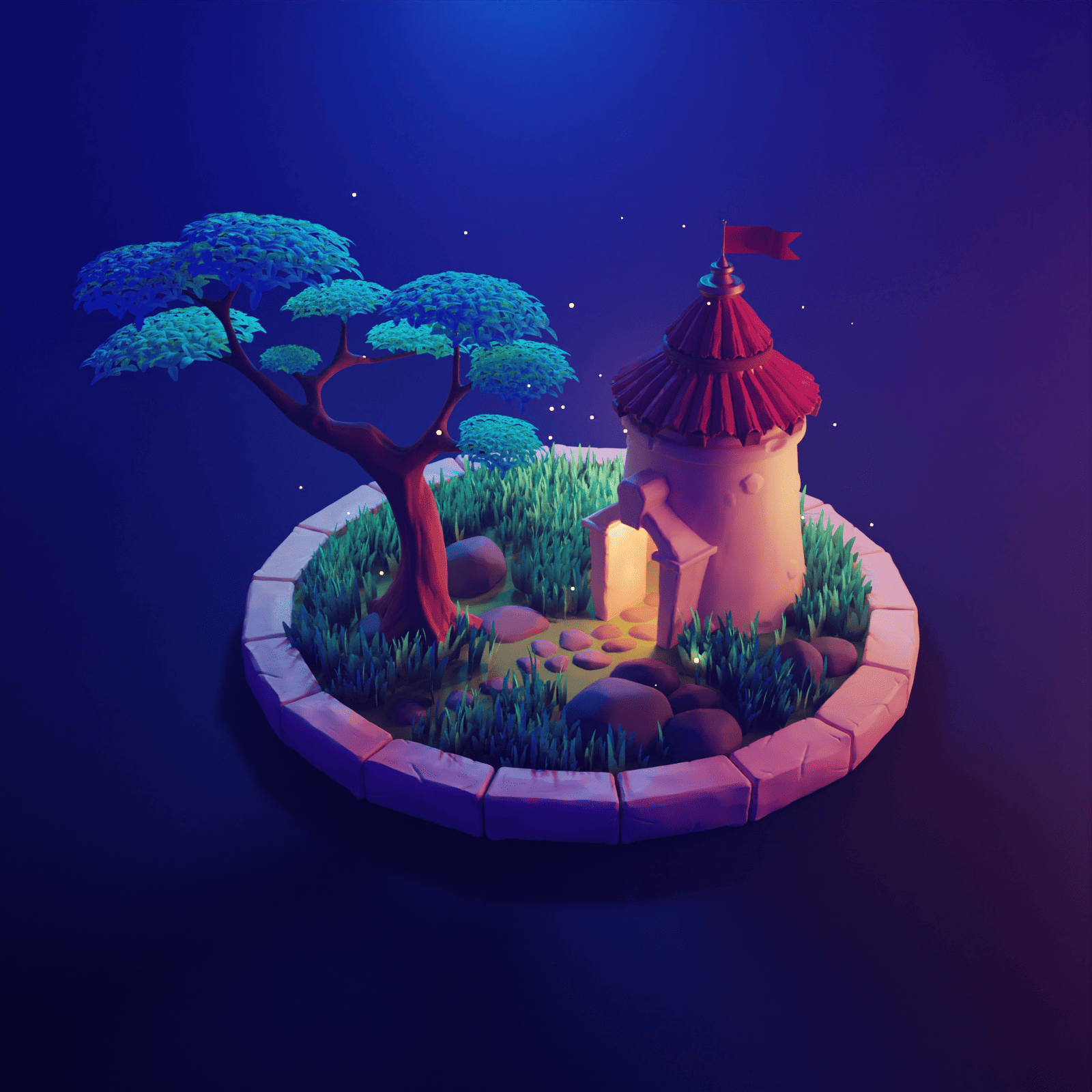 Polygon Runway's Fantasy Tower lesson render