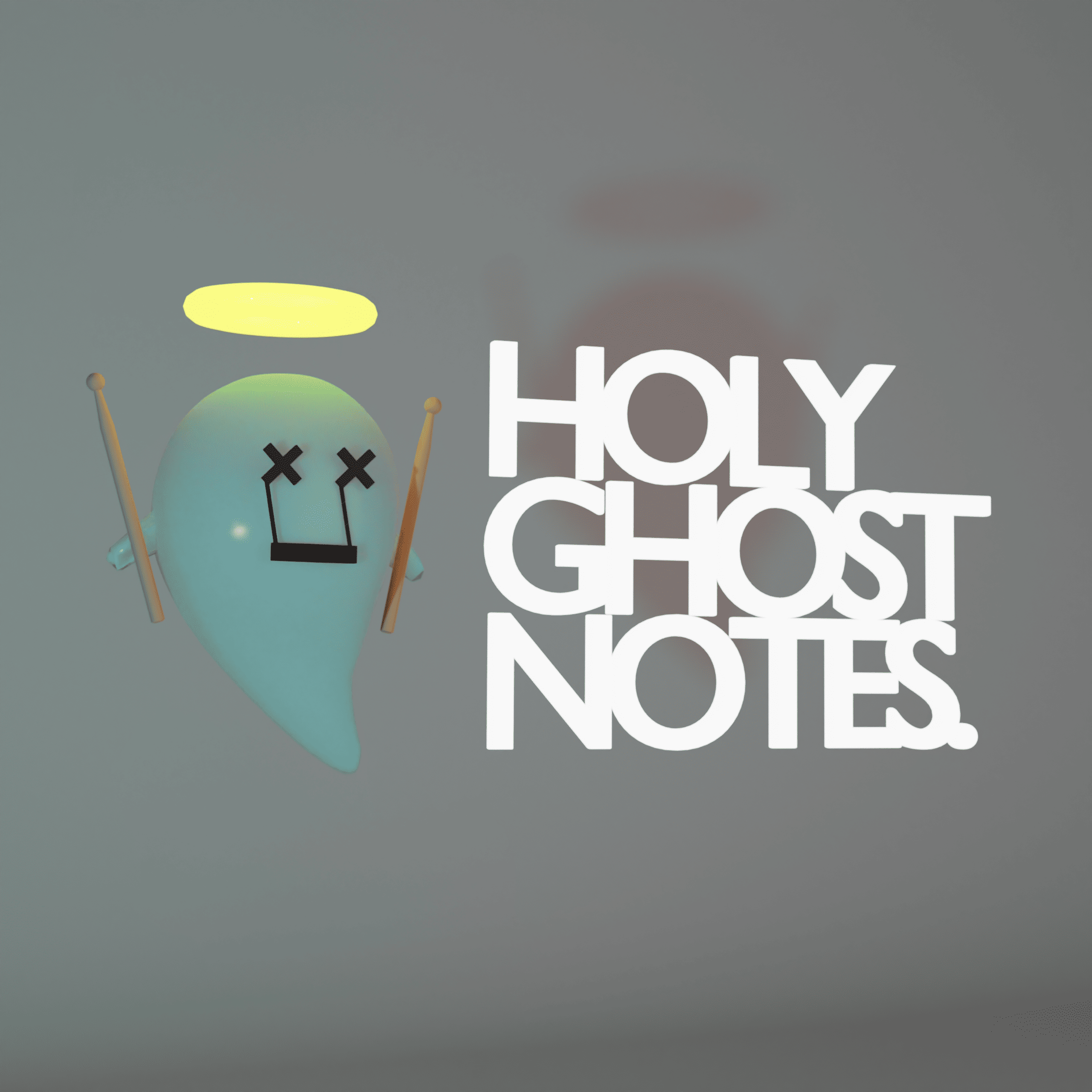 A 3d render of Holy Ghost Notes's logo