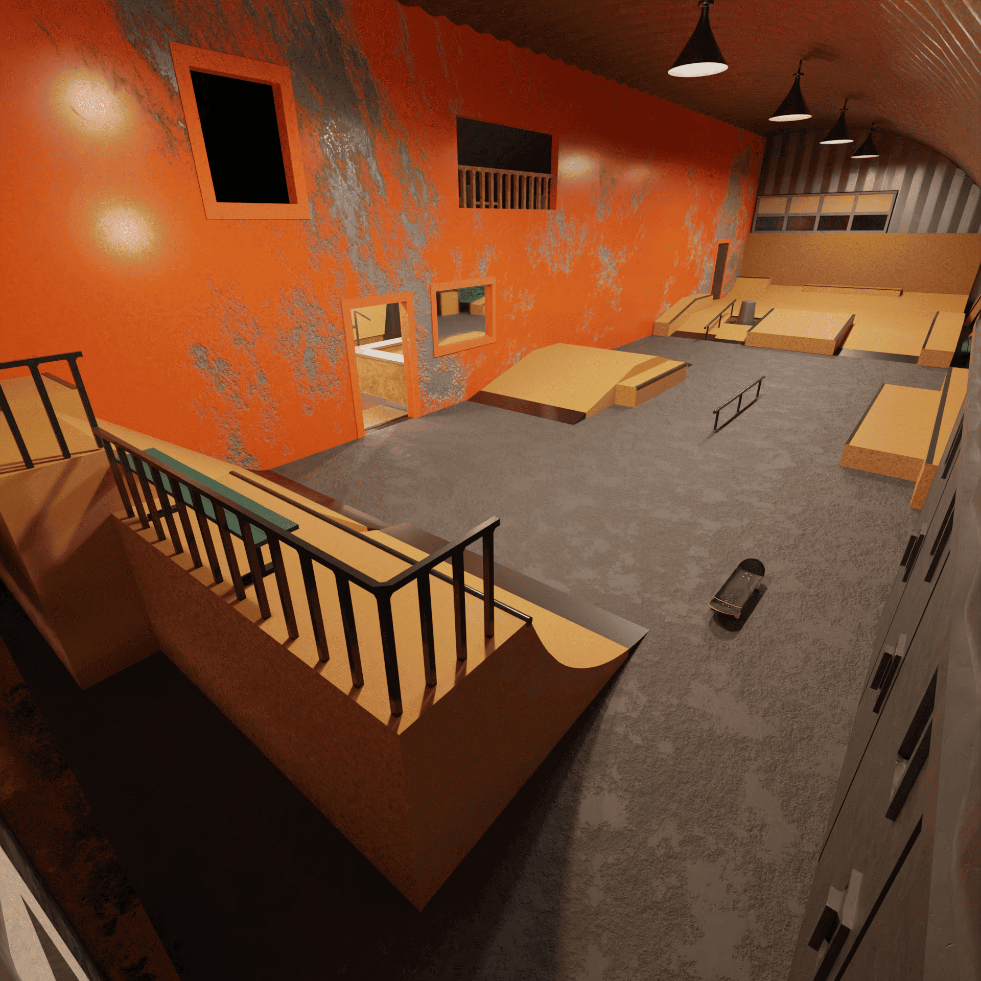 Overview of the LND Indoor Skatepark
