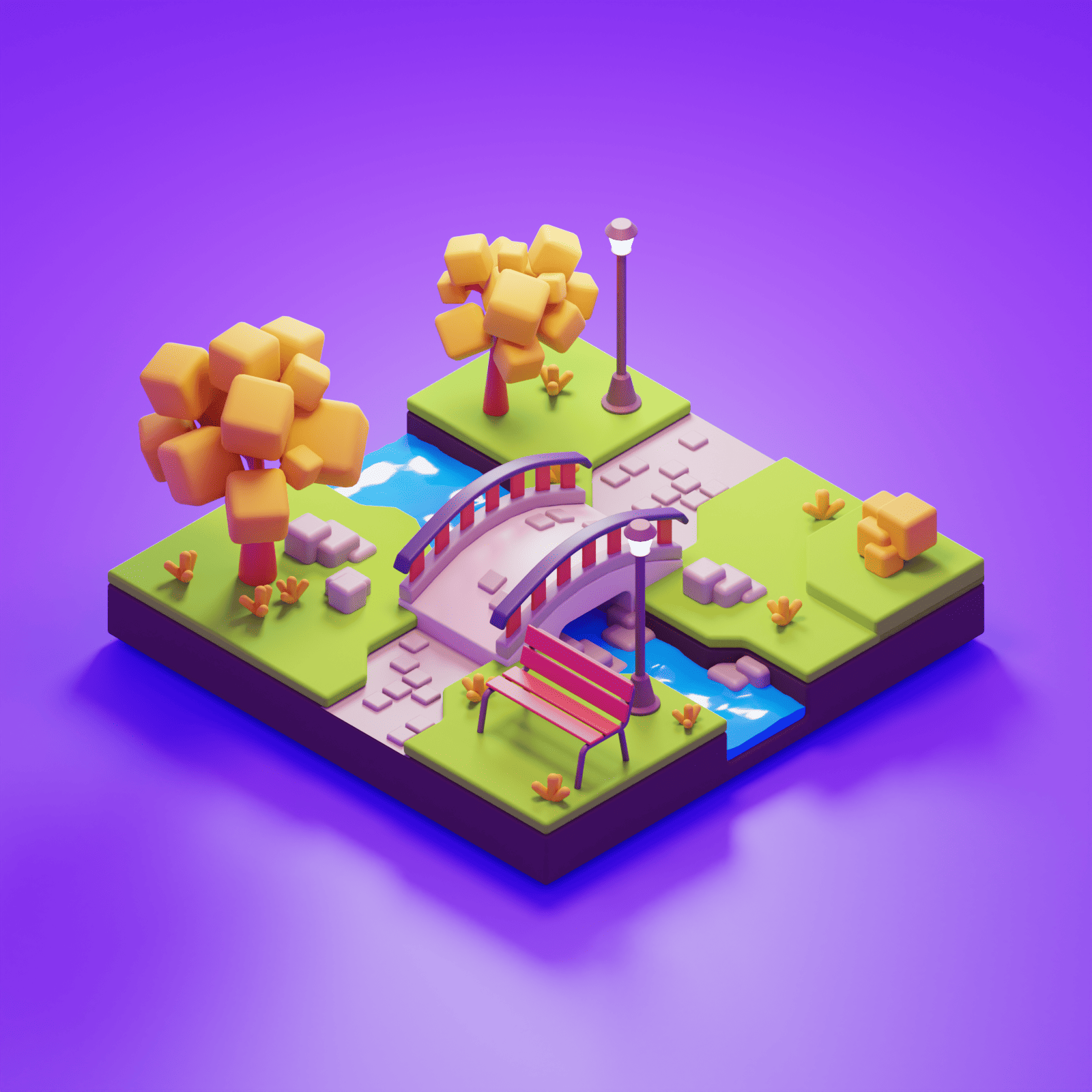 Polygon Runway's Sunny Park lesson render